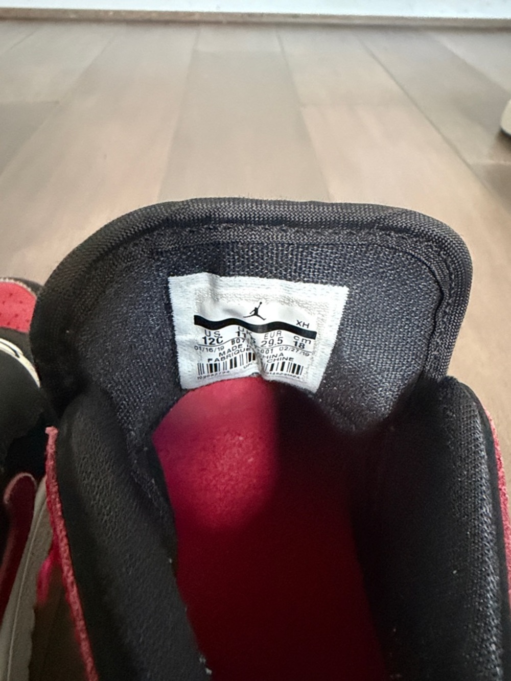 Jordan Kids Sneakers Trio - Red/Black, White/Black, Blue/White - Picture 11 of 13